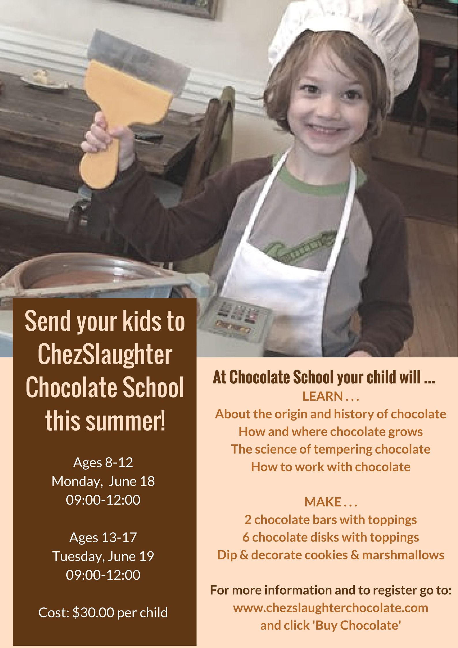 Send Your Kids To Chocolate School!
